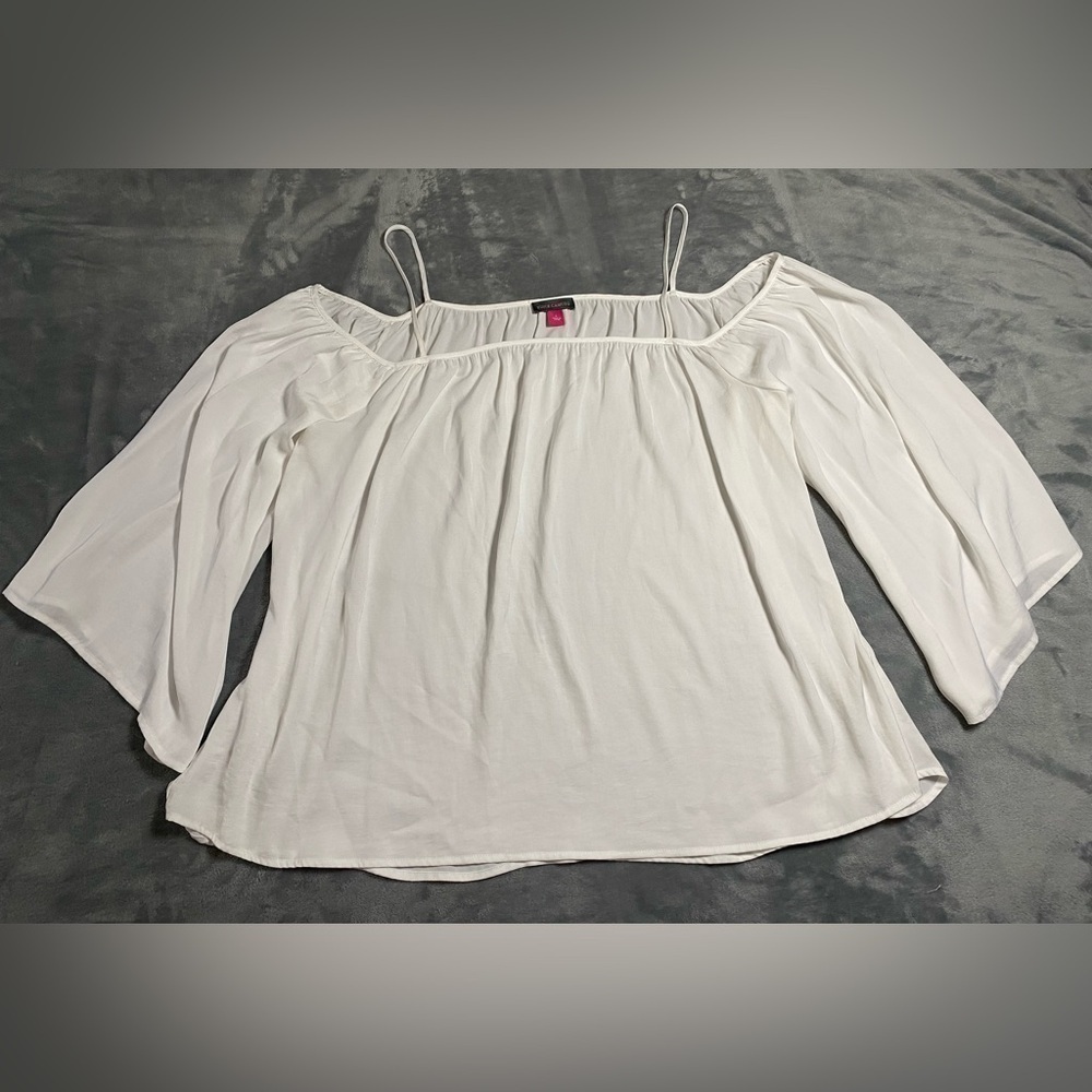 Vince Camuto White Long Blouse Size‎ Large